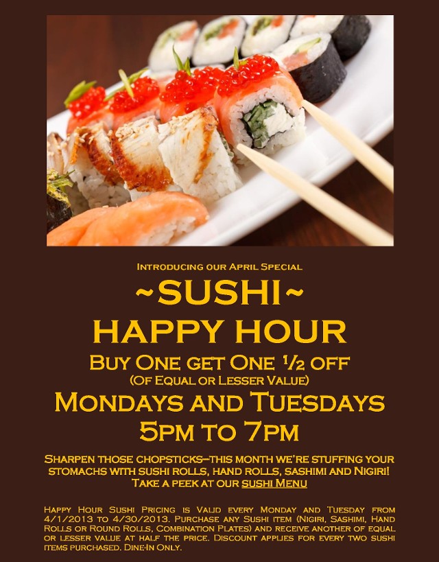 oops sushi bar happy hour